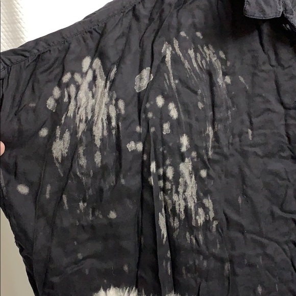 RVCA Black and Cream Bleached Top - Picture 4 of 5